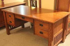 Arts And Crafts Quarter Sawn White Oak Mission Library Table Desk Prairie Style Quarter Sawn White Oak Craftsman Style Furniture White Oak Furniture