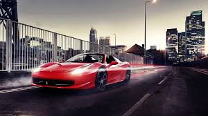 Ferrari 458 Spider Goes Fast In The City 1920x1080 Full Hd 16 9 Ferrari 458 Ferrari Ferrari 458 Italia