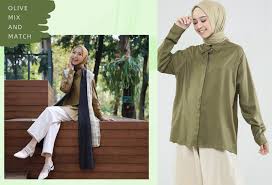 Hijab warna cokelat tua gamis warna mocca juga pas dipadukan dengan hijab yang berwarna yang lebih gelap. Tampil Fresh Dengan 7 Padu Padan Warna Hijau Olive Dan Hijab