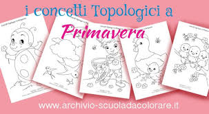 Disegni Sui Concetti Topologici In Primavera Bambini Della Scuola Insegnare Ai Bambini Infanzia