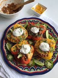 Easy Mexican Stuffed Peppers With Ground Turkey Recipe Stuffed Peppers Mexican Stuffed Peppers Easy Stuffed Peppers