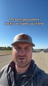 Premium Heavy Duty Gooseneck Deckover Trailer for Hauling Equipment and  Bales