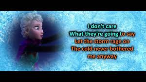 Idina Menzel Let It Go Karaoke Frozen Let It Go Karaoke Let It Go Karaoke