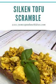 The Most Delicious Vegan Silken Tofu Scramble Recipe Recipe Silken Tofu Recipes Tofu Recipes Easy Tofu Scramble