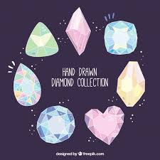 Download Pack Of Hand Drawn Precious Gems For Free Gem Drawing How To Draw Hands Blue Texture Background