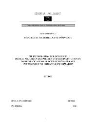 Maybe you would like to learn more about one of these? Http Www Europarl Europa Eu Regdata Etudes Etudes Join 2004 358896 Ipol Join Et 2004 358896 De Pdf