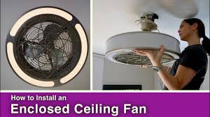 Add a drum shade to your ceiling fan in just 5 minutes. How To Install A Ceiling Fan Enclosed Blades Youtube