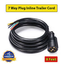 7 prong trailer plug wiring. 7 Way Trailer Plug Wire Connector Inline Cord 7 Pin Inline Harness Kit Rv Blade Ebay
