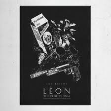 Leon Movies Poster Print Metal Posters Klasik Filmler Film Posteri Poster Tasarimlari