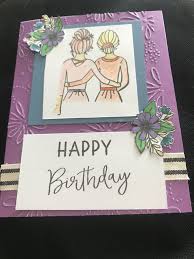 Bestie Easy Handmade Birthday Card Ideas For Best Friend Bestie April Stamp Of The Month Debgatchel Ctmh Com Best Friend Cards Happy Birthday Cards Cards For Friends