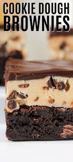 150 gr dark cooking chocolate. Cookie Dough Brownies Mudah Sedap Resepi