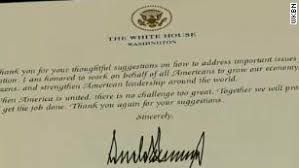 Here's an official letter sample to get you started on how to write a formal letter (or any other kind). A Pennsylvania Woman Wrote President Trump 313 Letters Here S What It Taught Her Cnnpolitics