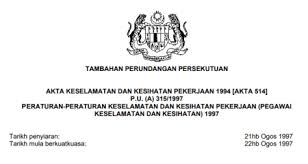 Tugas Seorang Pegawai Keselamatan Kesihatan Pekerjaan Health Safety