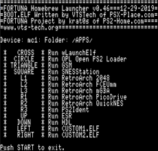 I wants to install ulauchelf & fmcb into my memory card but not able to understand how to install or even start ulauchelf without using any discs/ cd/dvds at all only using usb flash drive of 8 gb. Ps2 Fortuna Homebrew Launcher By Vtstech Boot Elf Replacement Psx Place