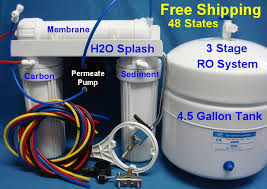 3 Stage Ro Permeate Pump White Housings With Tank