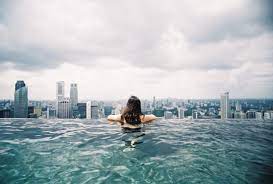 Marina Bay Sands Hotel Infinity Pool Singapore Pool City Swimming Pools Swimming Pool Images