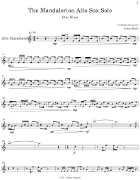 Stars of the instrument include. The Mandalorian Alto Sax Solo Flat