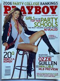 ALISON WAITE May 2006 PLAYBOY Magazine REBECCA ROMIJN / OZZIE GUILLEN 
