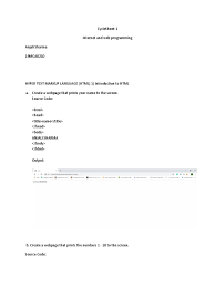 There's much to know about making sure a. 19mca0210 Html Web Page
