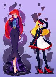 Ariel As 8 Foot Joe And Alice As Jack Heart Disney Princess Funny Disney Princess Art Disney Cartoons