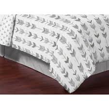 Save on colorful comforters at jcpenney®. Sweet Jojo Designs Grey And White Mod Arrow Collection 3 Piece Full Queen Comforter Set Overstock 18127339
