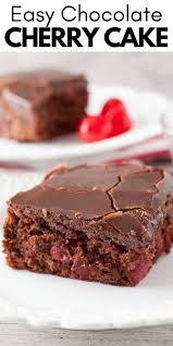 Easy Chocolate Cherry Cake In 2020 Tasty Chocolate Cake Chocolate Cherry Cake Cake Recipes