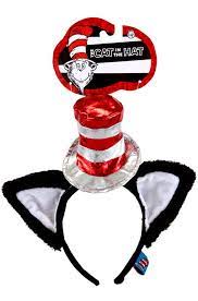 Dr Seuss Cat In The Hat Deluxe Headband With Ears Wholesale Halloween Costumes Crazy Hat Day Hats