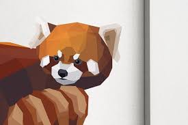 Epingle Par Isaac Rojas Sur Red Panda Art Animaux Geometrique Animaux