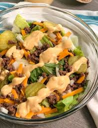 Then put them in your favorite 8×8 baking dish. Keto Big Mac Salad With Big Mac Dressing Curbing Carbs