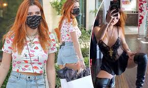 Bella Thorne beats the heat skin in Chanel crop top and Daisy Dukes for  retail therapy in Calabasas | Daily Mail Online
