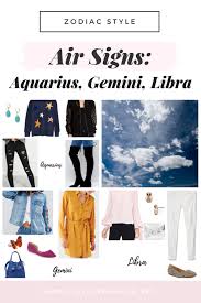 Zodiac Style Fashion Inspired By The Air Signs Aquarius Gemini And Libra Aquarius Outfit Aquarius Fashion Style Zodiac Clothes