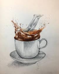 Exploring Still Life With A Figure And I Also Love A Warm Cup Of Dark Chocolate Drawing Illustra Oil Painting Lessons Pastel Art Oil Pastel