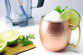 Moscow Mule Try One Frozen Fill Mug With Ice Cubes Place That Much Ice In The Blender Add 1 Oz Lime Jui Ginger Beer Moscow Mule Mugs Specialty Cocktail