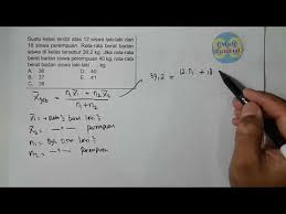 Bukan sekedar bisa menjawab pertanyaan dari kawan tani anda yang lain. Cara Mudah Menentukan Rata Rata Gabungan Soal Cerita Atau Banyak Data Youtube