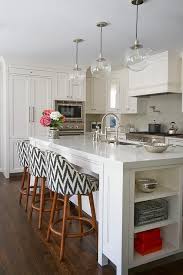 Chevron Counter Stools Transitional Kitchen Benjamin Moore Atrium White Kitchen Island With Sink Custom Kitchen Island Kitchen Island Design