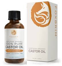 Foxbrim Organic Castor Oil Hexane Free Premium Oil With Incredible Benefits For Hair Skin Eyelashes Eyebrows And Castor Oil Castor Oil For Hair Hair Oil