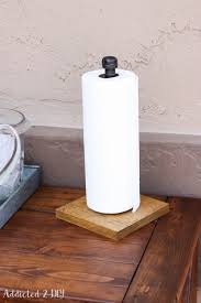How do you hang your paper towels? Rustic Industrial Dinnerware Caddy And Paper Towel Holder Addicted 2 Diy
