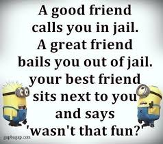 There are over 50 short jokes that are kid friendly! Funny Joke About Good Friends Vs Best Friends Ft Minions Friendship Quotes Funny Friends Quotes Funny Friends Quotes