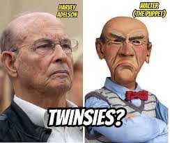 🤔 HARVEY ADELSON WALTER CTHE THE PUPPET) TWINSIES?