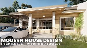 This bungalow house design has an elevated floor. Modern House Design 2 Bedroom Bungalow 10x13 Meters With Voice Over And Subtitle Max Houzez