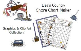 Chore Chart Maker Print Chore Charts Online Graphics And