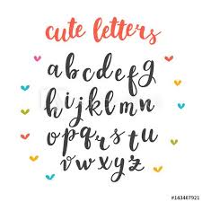 It will surely give you a nice cursive font with a style. Cute Letters Hand Drawn Calligraphic Font Lettering Alphabet Lettering Alphabet Fonts Lettering Alphabet Lettering