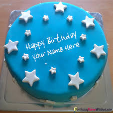 Happy Birthday Wishes With Name And Photo Edit Stars Birthday Cake For Brother With Name Editor Generator Birthday Cake For Brother Birthday Wishes Cake Beautiful Birthday Cakes