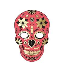 Spiralen 30 tag der toten deko hänger halloween girlanden party deko mexikanische dekoration dia de los muertos halloweendeko totenkopf girlande spirale papierdeko raumdeko. Pappmaske Tag Der Toten Rot