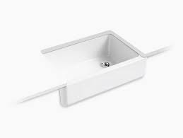 Kohler cobalt blue kitchen sink drop in 36 in farmhouse bathroom. Whitehaven Undermount Single Bowl Farmhouse Kitchen Sink W Tall Apron K 6489 Kohler Kohler