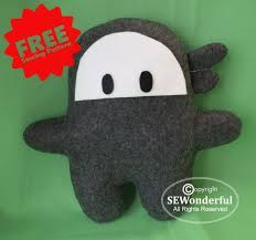 Adorable Ninja Plush Sewing Pattern Is Free Sew Fast Freesewing Freepattern Ninja Ninjadoll Sewing Easyse Sewing Projects Free Sewing Sewing Patterns Free