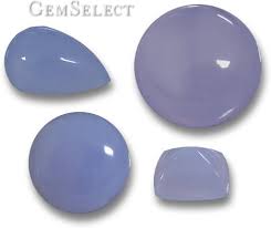 Lavender Blue Chalcedony Is A Translucent Quartz Gemstone With A Waxy To Vitreous Luster It Is Beautiful Dura Chalcedony Gemstone Colors Chalcedony Gemstones