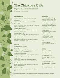 Vegan Cafe Menu Vegan Cafe Restaurant Menu Card Cafe Menu