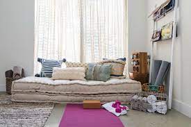Before And After A Guest Bedroom Gets A Multifunctional Makeover Guest Bedroom Makeover Meditation Room Decor Small Guest Bedroom