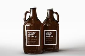 Growler Beer Bottle Mock Up In 2020 Beer Growler Beer Bottle Bottle